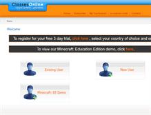 Tablet Screenshot of classesonline.mobi